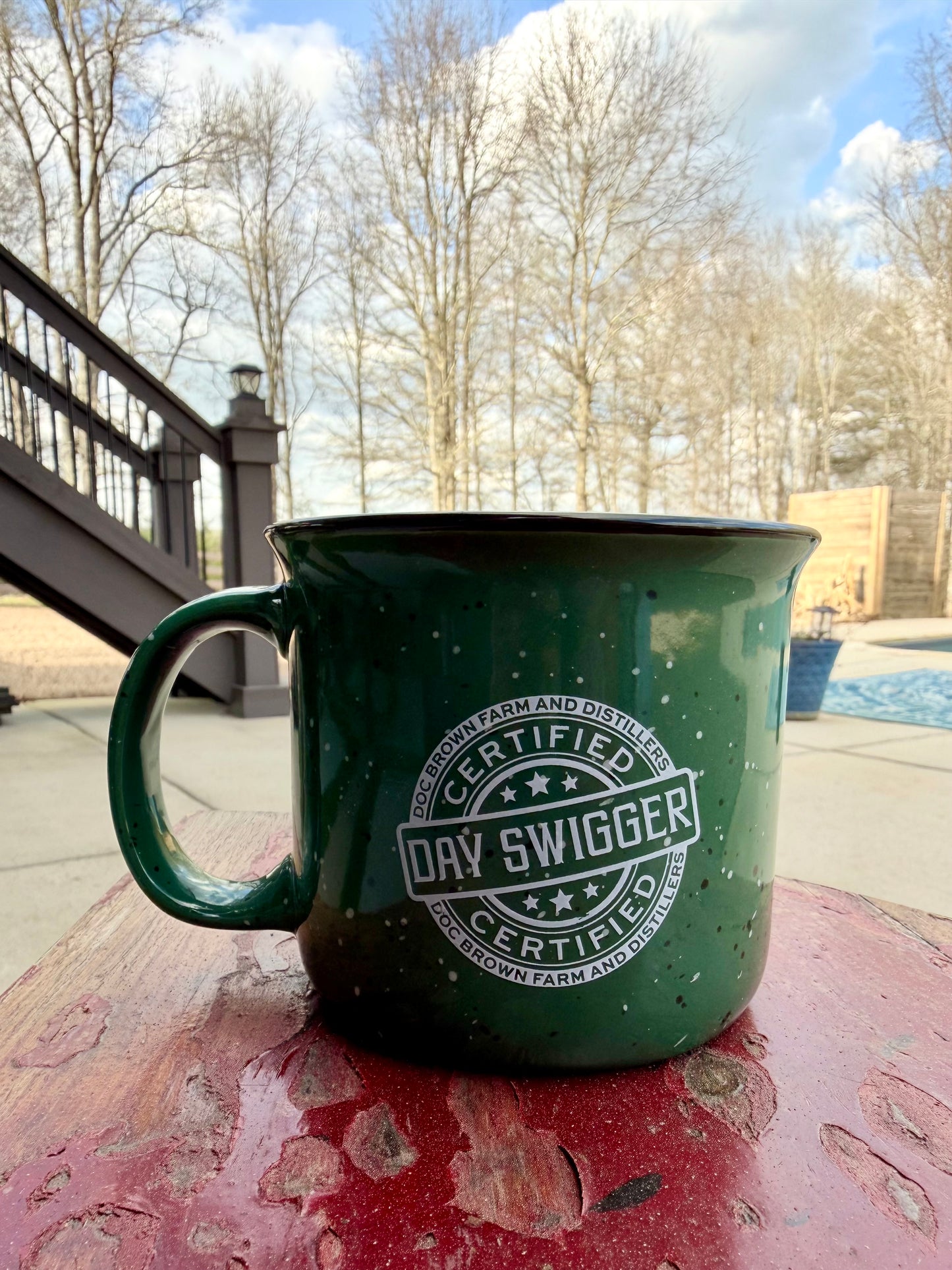 Certified Day Swigger Camp Mug- Green